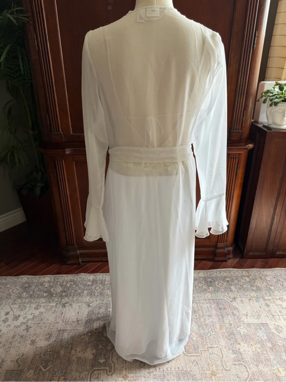 Frederick's of Hollywood Long Nightgown and Robe Bridal Set